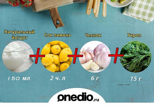 1. Йогуртовый соус