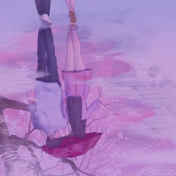 6. А также она берет за основу рисунков свои отношения с любимым человеком.