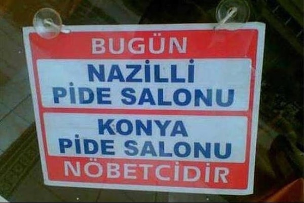 4. Nöbetçi pideci