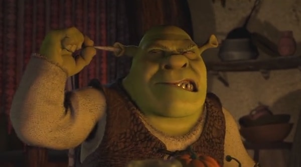 9. Что Шрек сделал из своей ушной серы?