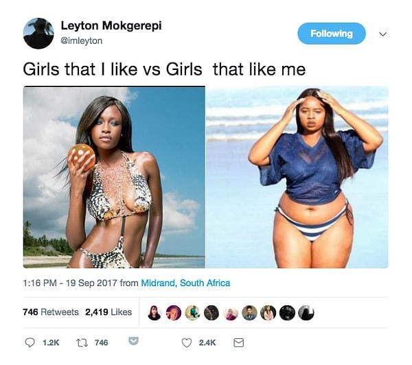 Fakat geçtiğimiz salı günü, Güney Afrikalı popüler Twitter kullanıcısı Leyton Mokgerepi bu genç kadının fotoğrafını oldukça nahoş bir caps yapmak için kullandı.