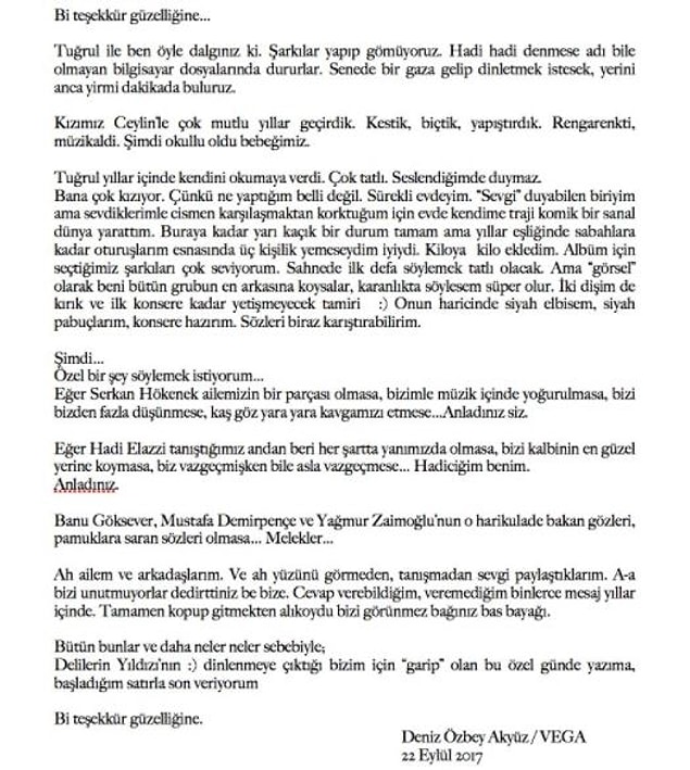 Deniz Özbey Akyüz de bu tepkilere kayıtsız kalamayıp kendi tarzında sıcak bir teşekkür mesajı yayınladı.