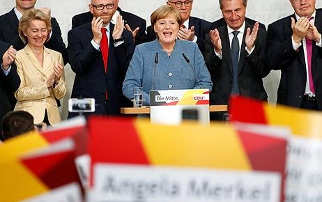 Almanya’da İlk Sonuçlar Belli Oldu: Merkel 4. Kez Kazandı, Aşırı Sağcılar İlk Kez Meclis’e Girdi