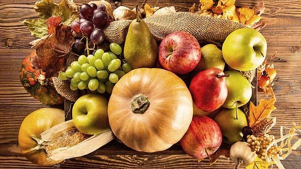 1. Bir kere her mevsim olduğu gibi sebze ve meyvelerinize önem verin!