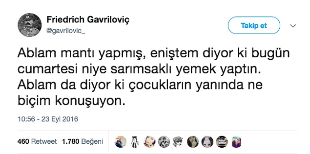 Son olarak bu tweete 5 üzerinden puan ver: