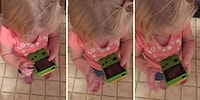 Dokunmatik Ekrana Alışan Ufaklığın 'Game Boy' Karşısında Afallaması
