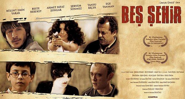 Altın Portakal ödüllü, yönetmenliğini ve senaristliğini üstlendiği film: Beş Şehir.