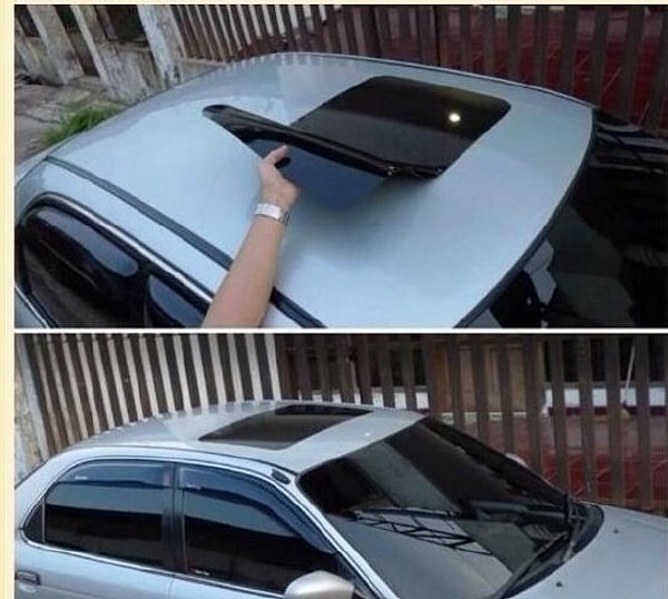 11. Нет люка в крыше машины? Тссс... Никто не должен узнать об этом!