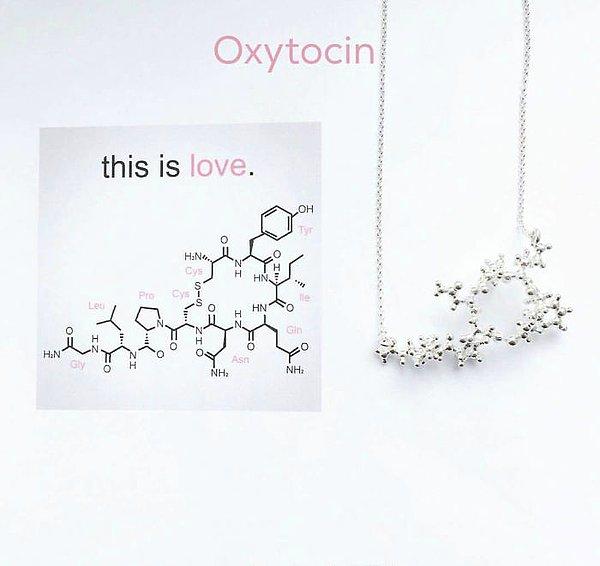 6. Biz ona kısaca aşk diyelim; oksitoksin kolyesi!  ♥️