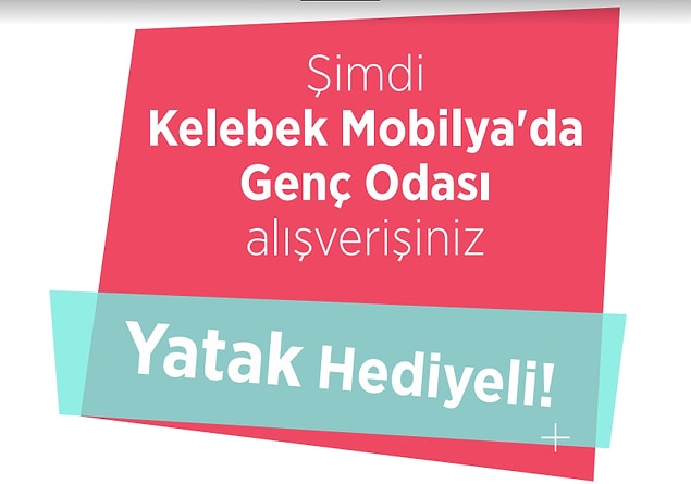 Kelebek Mobilya'da Genç Odası Alışverişiniz Yatak Hediyeli!