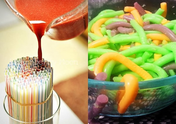 9. Как сделать желейных червячков? А вот так!