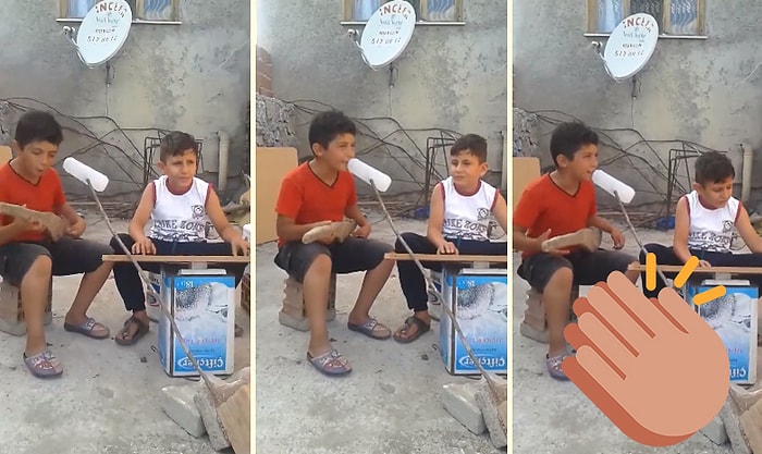 Kısıtlı İmkanlarla Müzik Yapan Çocuklardan Muhteşem Performans!