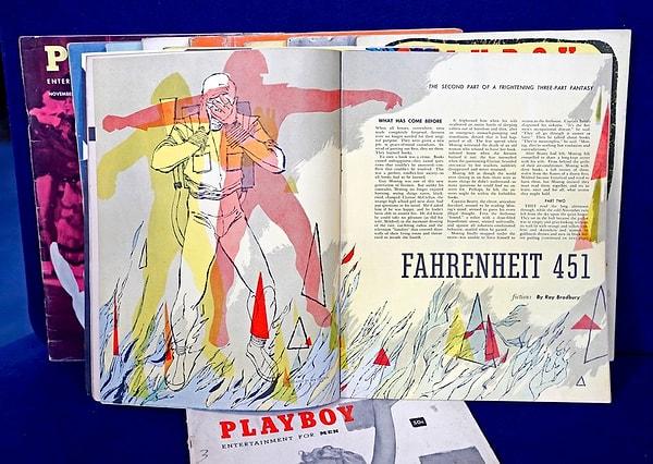 Hefer, önemli bilimkurgunun yazarlarından Ray Bradburry’nin kimsenin yayınlamak istemediği Fahrenheit 451 adlı eserini, ilk kez Playboy dergisinde yayınladı.