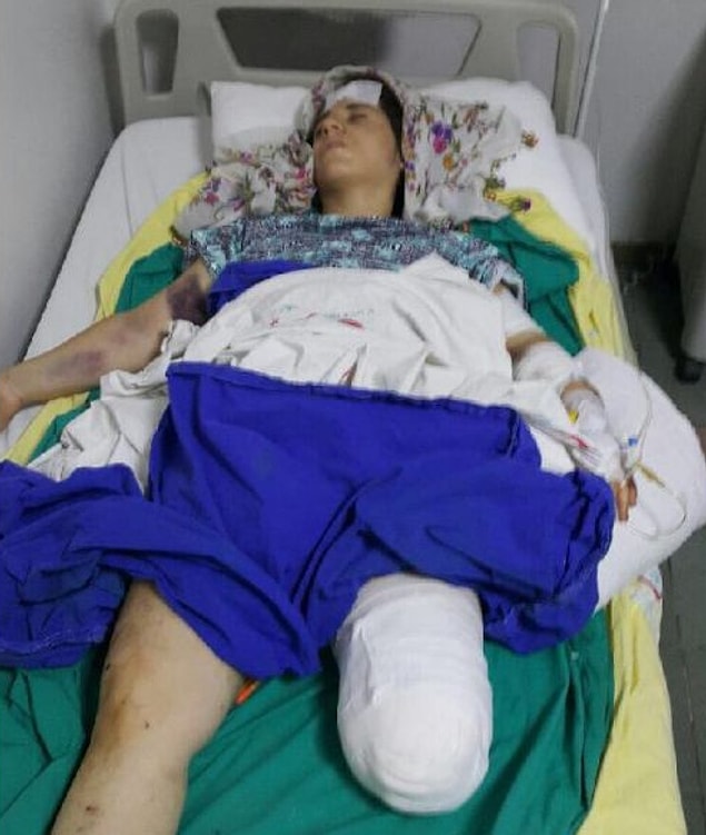Fakat geçtiğimiz cumartesi günü bir elinde pompalı tüfek diğer elinde bıçakla genç kadını uyandıran koca, önce hamile eşinin karnına tekmeler attı, sonra her yerini kesti.