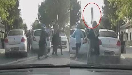 Trafikte Tartıştığı Sürücüyü Plakayla Döven Kadın