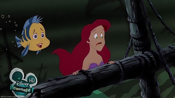 7. Ариэль и Флаундер из "Русалочка"