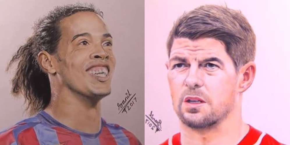 Kaleminden Mükemmellik Akan Sanatçının Fotoğrafmış Gibi Kağıda Döktüğü 18 Yıldız Futbolcu