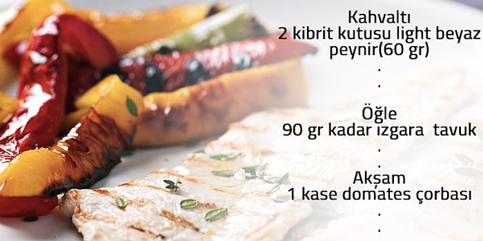 Pazartesi Başlayıp Salı Bırakmak İstemeyeceğiniz Bir Haftalık Diyet Listesi