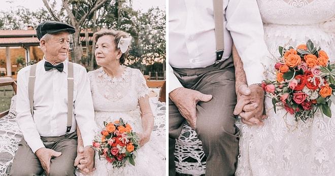 Düğün Fotoğrafı Çektirme Fırsatı Bulamamış Yaşlı Çiftin 60 Yıl Sonra Gelen Duygu Dolu Albümü