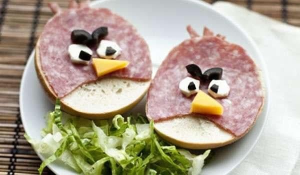 15. Ну, и вот вам бутербродики с Angry Birds напоследок