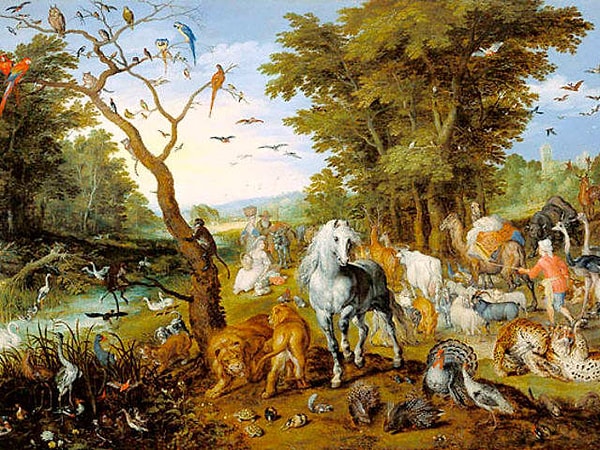 6. Внимательно изучите картину Яна Брейгеля "Вход животных в Ноев ковчег". Что взволновало вас больше всего?