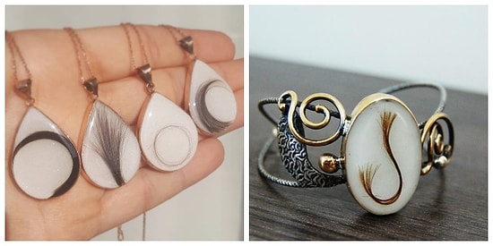 Anne Sütünden ve Bebek Saçından Oluşturulan Birbirinden İlginç Takı Tasarımları