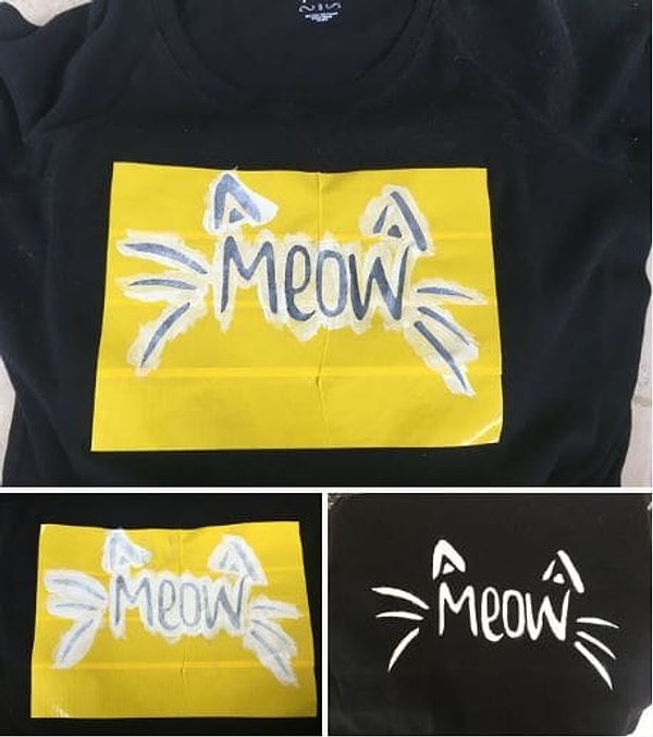 3. С её помощью можно создать оригинальную надпись на простой футболке