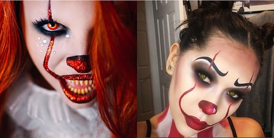 11 идей для хэллоуинского макияжа в стиле Пеннивайза из фильма «Оно»