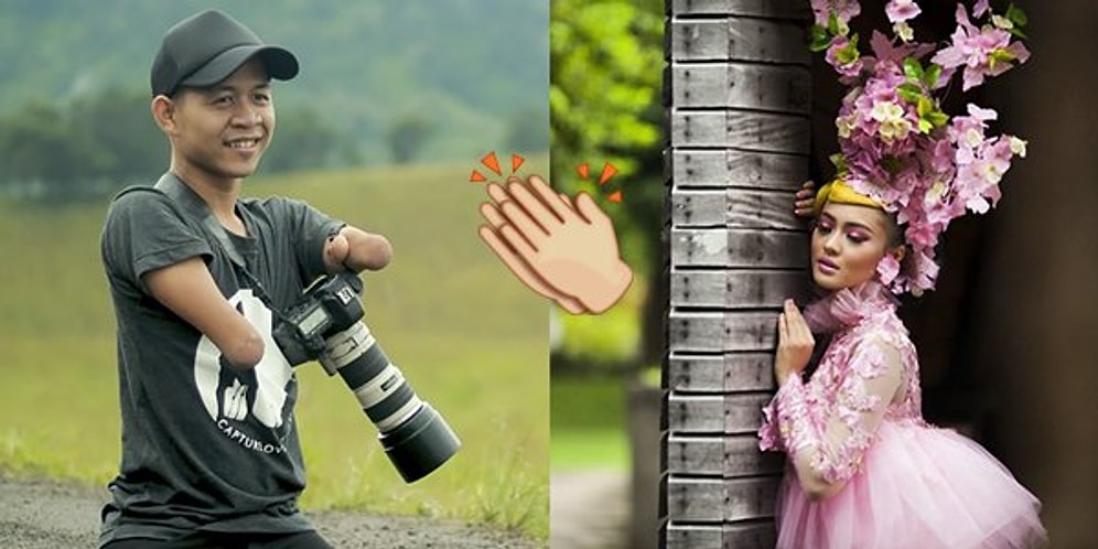 Kolsuz ve Bacaksız Dünyaya Gelip Azimle Her Engelin Aşılabileceğini Gösteren Fotoğrafçı