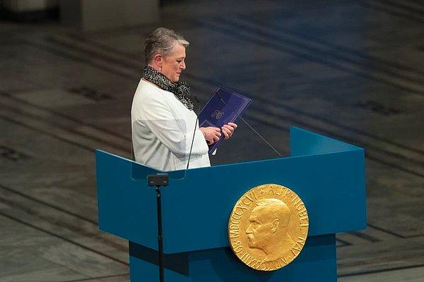 Nobel Komitesi Başkanı: "ICAN, bu ödülü nükleer silahların yol açabileceği insani felaketlere dikkat çekmek için yürüttüğü çalışmalar dolayısıyla alıyor"