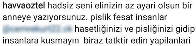 Öyle ki bu mesajın ekran görüntüsünü Instagram'dan paylaştı ve altına şöyle bir not düştü. 👇