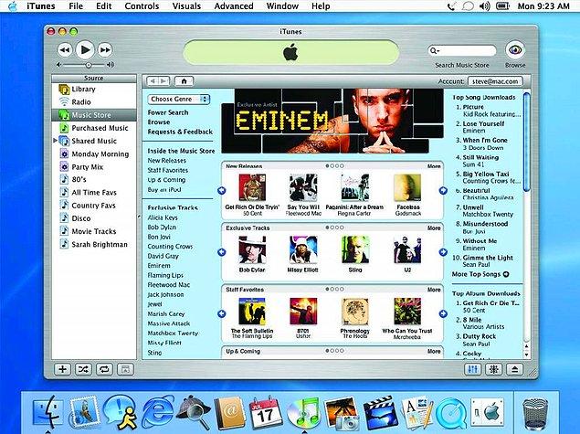 2003'te Apple, iPod'u dijital medya dünyasının merkezi yapmak için iTunes Dijital Müzik Mağazası'nı açtı. Hemen ardından hem iTunes hem de iPod, Windows'u vurdu ve Apple'ın müzik çalma özelliğine can geldi.