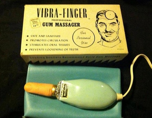13. Этот вибропалец использовался совсем не для того, о чем вы подумали. С его помощью стимулировали... десны!