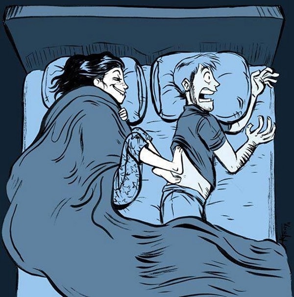 4. У женщин чаще, чем у мужчин мерзнут ноги