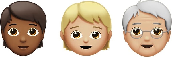 4. Вот эти смайлики будут нейтральными в плане пола и будут доступны в разных оттенках кожи.