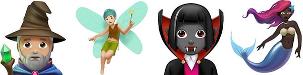 6. Вам не хватало мифических существ? Они тоже будут! Это колдун, фея, вампир и русалка!