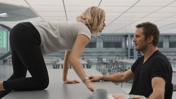 7. Дженнифер Лоуренс едва помнит интимные сцены с Крисом Прэттом в "Пассажирах"