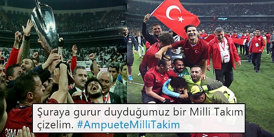 Ampute Milli Takımımız Tarih Yazdı! Avrupa Şampiyonu Olan Millilere Tebrik Mesajları Yağdı
