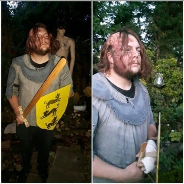 15. Bu arkadaşımızın sevgilisi onu Sandor Clegane, aka The Hound'a çevirirken adeta marifetlerini konuşturmuş.
