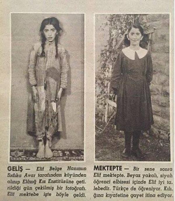 9. Köy enstitülerine gelen Elif'in öncesi ve sonrası.