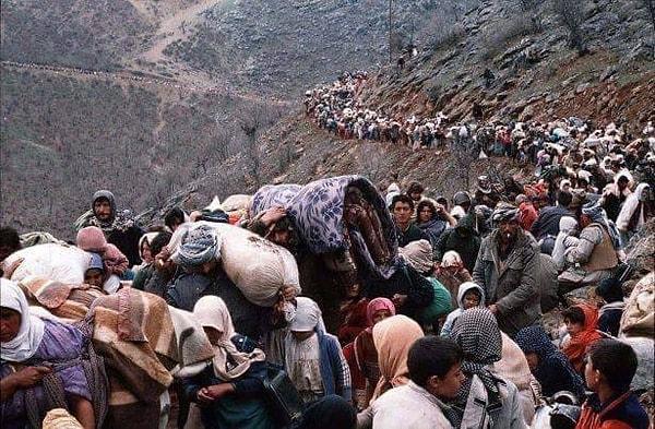 2. Birinci Körfez Savaşı - Irak'tan Türkiye'ye Kürt göçü, 1991.