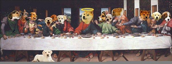 21. Son Akşam Yemeği tablosu, yani 'The Last Supper', hadi 'supper' kelimesini yavru köpek anlamına gelen 'pupper' yapın ve bir daha deneyin.