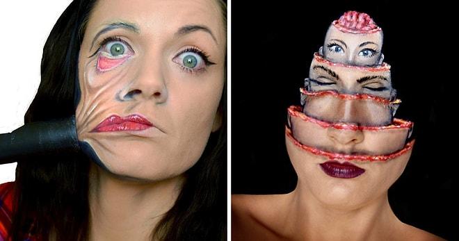 Makyaj Yeteneğini Konuşturup Korkunç Yaratıklara Dönüşebilen Sanatçı; Samantha Staines!