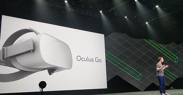 Zuckerberg iddialı, Oculus Go'nun 1 milyar kişiye VR deneyimi yaşatacağını düşünüyor.