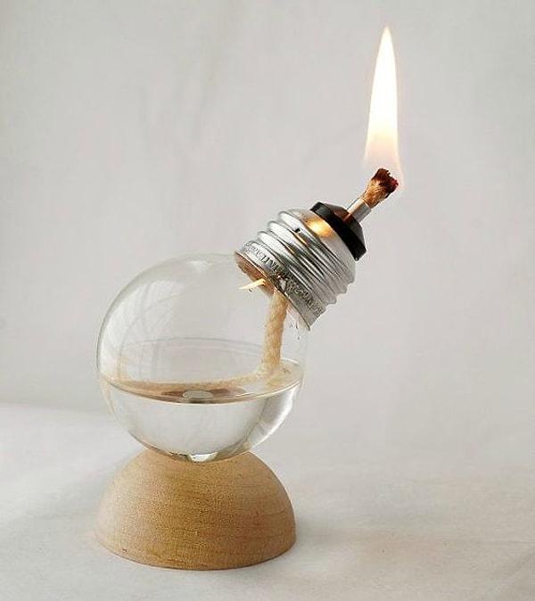 10. Eskiden olan gaz lambalarına güzel bir alternatif: