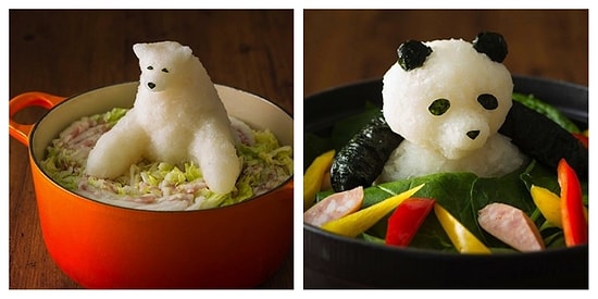 Как приручить дайкон: Японский художник создает милейшие скульптуры из натёртой японской редьки