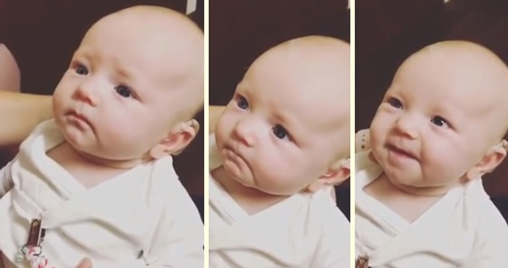 Annesini İlk Defa Duyan İşitme Engelli Bebeğin Duygulandıran Görüntüleri