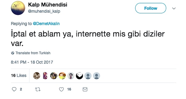 Başka öneriler de geldi Akalın takipçilerinden.