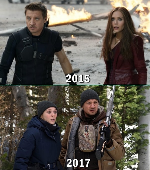 15. Jeremy Renner ve Elizabeth Olsen