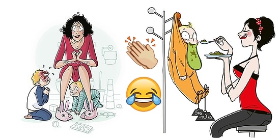 Dünyanın En Zor Mesleği Olan Anneliği En Dürüst ve Eğlenceli Şekilde Sergileyen İllüstrasyonlar